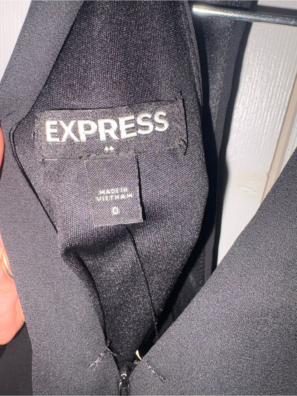 Express Black Halter Mini Dress NWT - Picture 5 of 6